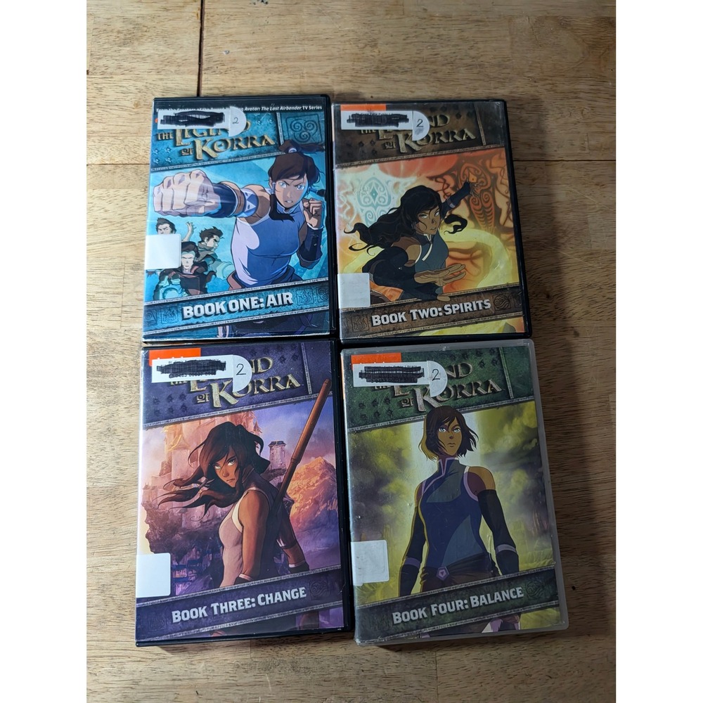 The Legend of Korra Complete Series DVD Set Books 1 2 3 4 Nickelodeon Anime